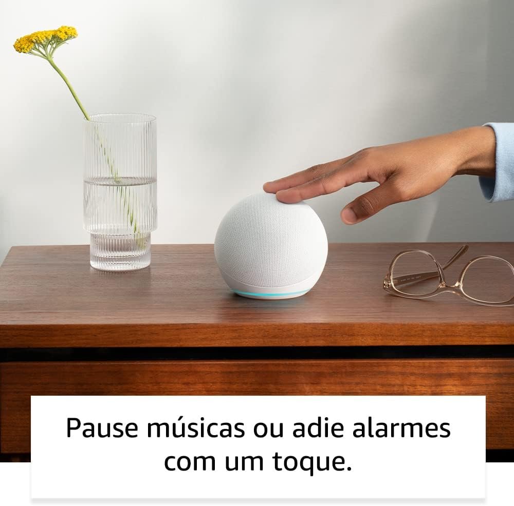 Amazon Echo Dot 5th Gen com assistente virtual Alexa melhor custo beneficio