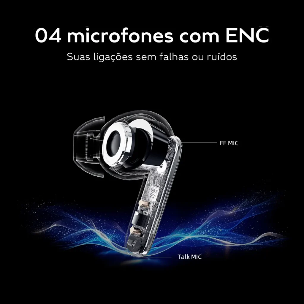 Fone de ouvideo Qcy T13 Anc 2 melhor custo beneficio