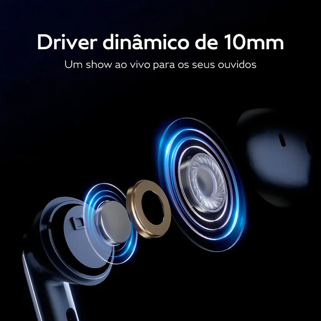 Fone de ouvideo Qcy T13 Anc 2 melhor custo beneficio