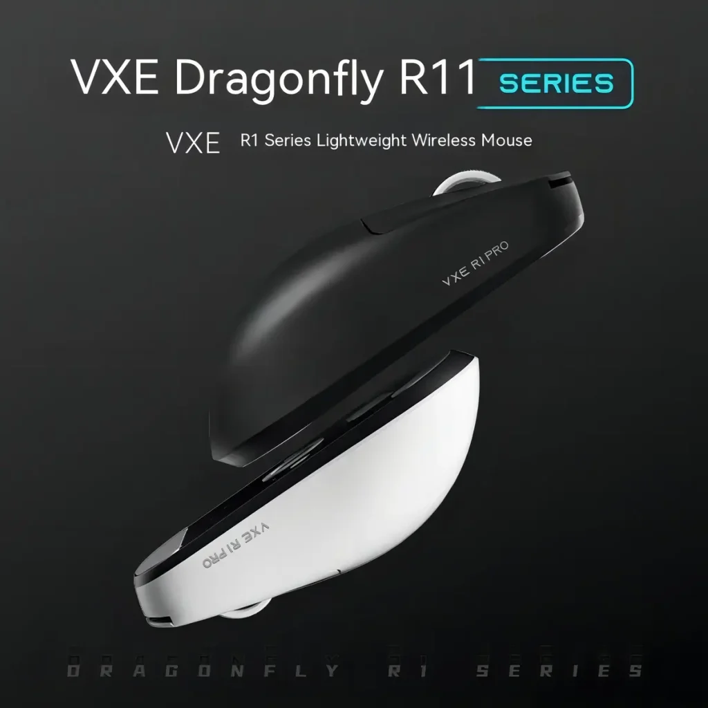 Mouse Gamer Vgn Vxe Dragonfly R1 Se Paw 3395 Tri-mode melhor custo beneficio