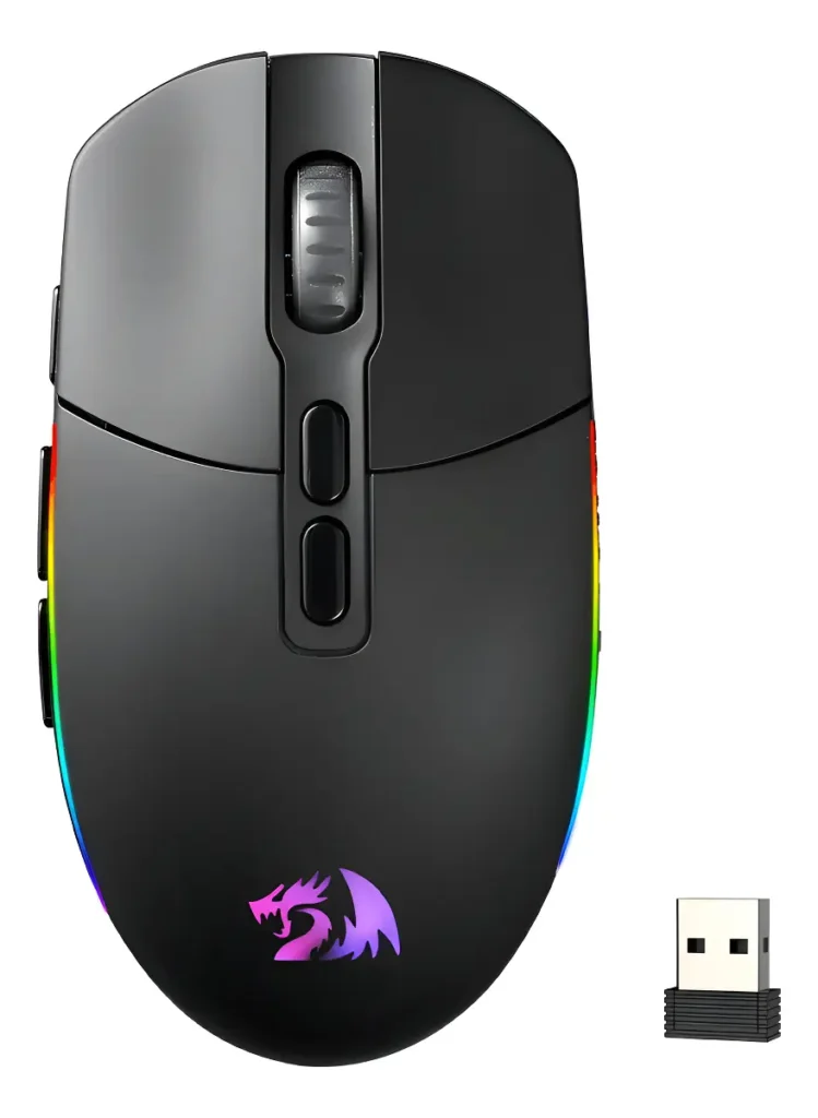 Mouse Redragon Invader Pro M719rgb sem fio melhor custo beneficio