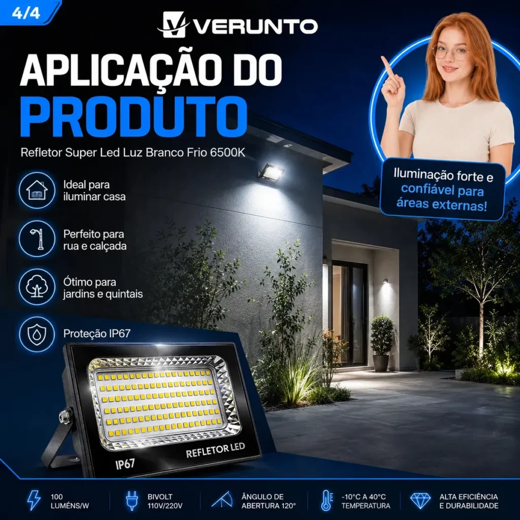 Kit 2 Refletor Super LED 400W IP67 melhor custo beneficio